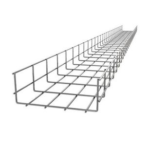 Plateau de câblage en treillis soudé galvanisé à mailles carrées pour support électrique - Product Image 1