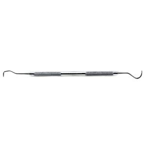 Instrumento Quirúrgico Dental Manual con Empuñadura Moleteada de Metal Plateado, Herramienta Clase I, Shuja Quirúrgica - Product Image 1