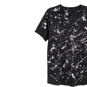 Camiseta Moderna con Estampado de Salpicaduras de Pintura, Estilo Urbano Premium, Vintage, Gráfico, Transpirable, para Hombre, 100% Algodón, Secado Rápido - Product Image 2