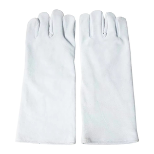 Gants de soudage en cuir à manchette longue, résistants à la chaleur, gants de travail de sécurité, gants de protection pour MIG TIG, fonderie, vente en gros OEM - Product Image 1