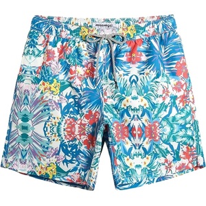 Contrast Binding <b>Woven</b> Polyester <b>Men's</b> <b>Shorts</b> Nylon elastic AOP Print Swim <b>Shorts</b> Quick Dry Casual supplier from Bangladesh - Product Image 6