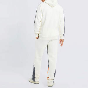 Conjunto Deportivo de Dos Piezas para Hombre, Color Blanco Invierno, Sudadera con Capucha y Pantalones Jogger, Ropa Deportiva Informal para Calle - Product Image 2