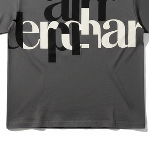 เสื้อยืดโอเวอร์ไซส์ปักโลโก้ตามสั่ง ผู้ชาย ผ้าคอตตอนหนานุ่ม ทรงหลวม สไตล์สตรีทแวร์ ขายส่ง เสื้อเปล่าไซส์ใหญ่ ฮิปฮอป - Product Image 4