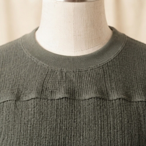Suéter de Punto para Hombre, Cuello Redondo, Color Verde Oliva, Estilo Casual, Manga Larga, Color Sólido - Product Image 6