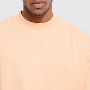 T-shirt Homme Coupe Boxy Personnalisable avec Logo, Coton Peigné 280 GSM, Col Côtelé, Épaules Tombantes, Style Streetwear Oversize - Product Image 6
