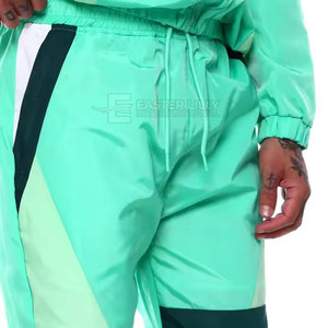 Chándal de nailon de alta calidad para hombre, cuello redondo, talla grande, chándal de nailon informal para hombre - Product Image 6