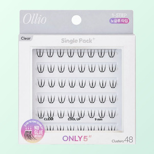 Extensions de cils Olio sans colle, paquet individuel PLUS, transparent, court, 2 types au choix, 1 faux cils - Product Image 1