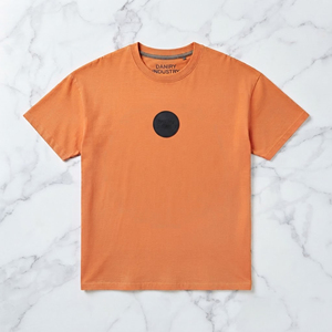 Camiseta de Hombre de Manga Corta con Cuello Redondo, Informal, de Algodón, con Logotipo de Goma en la Parte Delantera, Corte Regular - Product Image 1