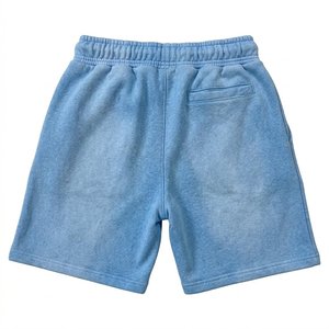 Novedades, Conjunto de Sudadera con Capucha y Pantalones Cortos Azules para Hombre con Logotipo Bordado Personalizado, Ropa Deportiva de 2 Piezas, Atuendo Informal para Chico - Product Image 5