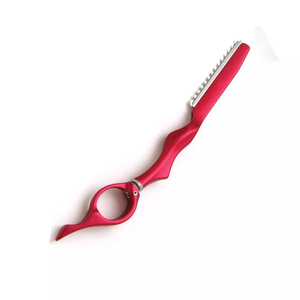 Rasoir de sécurité jetable à lame unique RAMAFHH MEDAX, lame en acier inoxydable, manche en plastique ABS rouge, rasage manuel du visage, salon de coiffure - Product Image 4