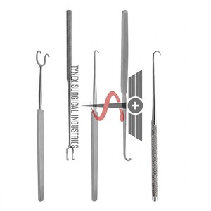 Juego de 5 Ganchos Quirúrgicos para Retracción de Piel, Acero Inoxidable, Herramientas Manuales para Cirugía Plástica - Product Image 5