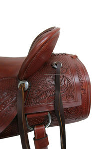 Y & Z cuero genuino Western Wade Saddle suplementos ecuestres de alta calidad superior para montar a caballo precio de venta completo - Product Image 5