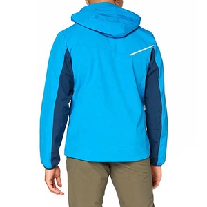 Men's Anti-UV Bonded <b>Waterproof</b> Windproof Softshell Jacket Hooded Stand Collar Breathable Zip up Fashionable Outdoor <b>Winter</b> <b>Coat</b> - Product Image 5