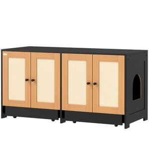 Lettiera Automatica XXL per Gatti, Design Carino in Plastica con Funzione di Facile Pulizia e Forma Quadrata per una Comoda Pulizia degli Animali Domestici - Product Image 2