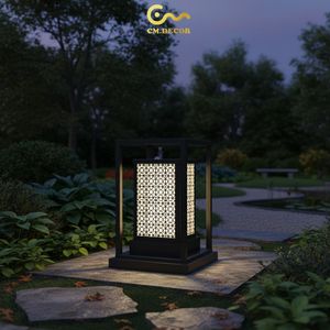 Premium Outdoor Square Decorative <b>Wall</b> <b>Sconce</b> Modern Courtyard Lighting Stainless Steel AC 200V E27 IP65 Black for Villa Resort - Product Image 2