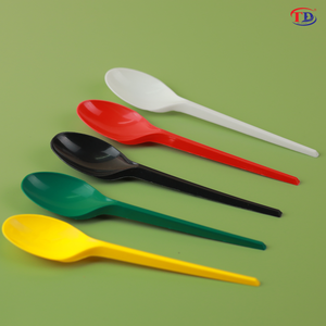 Cuchara de Plástico Desechable de 15 cm, Personalizada, al por Mayor, Precio Económico, Color Personalizado, para Llevar, Restaurante, Picnic, Buena Calidad - Product Image 1