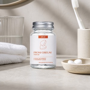 [FROM OREUM] Dentifrice solide Vacation Stay saveur mandarine de Jeju, 60 comprimés, pour articles de toilette personnels en voyage - Product Image 2