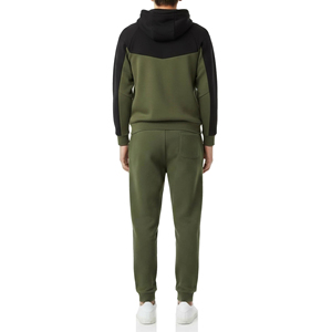 Ensemble de survêtement premium pour homme avec sweat à capuche zippé, en molleton de coton 400 GSM, séchage rapide, thermocollé, épais, pour la gym et le streetwear hivernal - Product Image 4