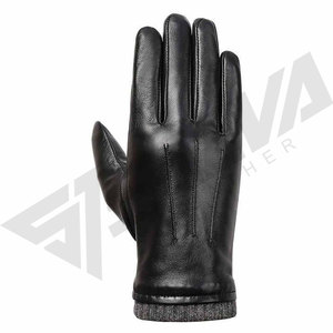 Professional Fashion Formal Men's Sheep Skin Leather Dressing Gloves Breathable Touchscreen Outdoor Casual Warm Daily Four - Product Image 2