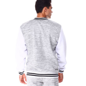 Chaqueta Varsity de Béisbol con Botones, Manga de Cuero, 100% Lana, Talla Grande, Color Granate Sólido, Nueva Llegada, Chaqueta Lettermen para Hombre - Product Image 2