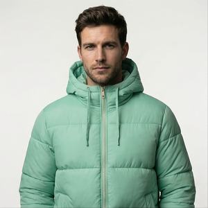 Veste bouffante pour l'hiver hiver Bomber bouffante hommes grande taille nouvelle veste hommes personnalisé Polyester vêtements de plein air duvet de canard plume - Product Image 1