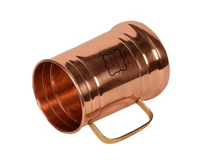 Premium Quality 100% Pure Copper <b>Moscow</b> <b>Mule</b> <b>Mug</b> Solid Copper <b>Mug</b> for Drinking Cocktail 18 Oz <b>Moscow</b> <b>Mule</b> Copper <b>Mugs</b> Set of 4 - Product Image 2