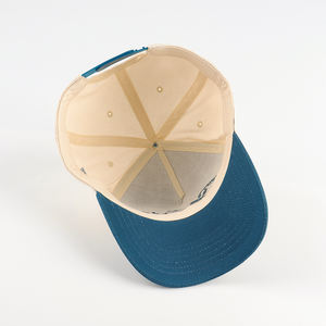 Casquette de sport d'été structurée à logo brodé 3D plat, résistante aux UV, en sergé de coton, style Dad Hat, vente en gros - Product Image 6