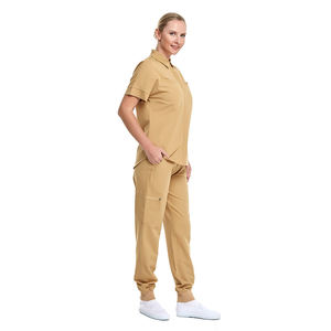 Tenue d'infirmière d'hôpital OEM unisexe, blouses à manches courtes noires et pantalon, ensemble de blouses d'infirmière - Product Image 3