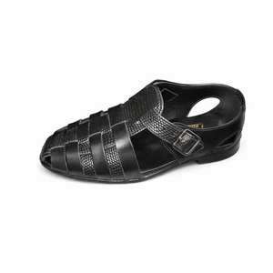 New Design LEATHER STUDIO Peshawari Chappal <b>Clogs</b> 100% Cow Leather Rubber Handmade Light Weight Peep Toe Buckle Strap Customized - Product Image 6