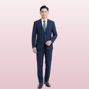 Costume d'affaires pour homme ANIMA BIDV, respirant, de qualité supérieure, anti-rides, professionnel, pour le bureau - Product Image 1