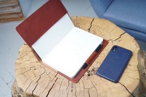 Da Tạp Chí lót máy tính xách tay đàn hồi đóng cửa & Ribbon trang đánh dấu A5 Đại Học Cai Trị dày Tạp Chí cho các văn bản LP5-0038E - Product Image 6