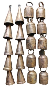 ระฆังเหล็ก/ระฆังโบราณแบบชนบท/ระฆังคริสต์มาสสำหรับแขวนสำหรับตกแต่งคริสต์มาสงานแต่งงานและงานเลี้ยงของตกแต่ง - Product Image 2