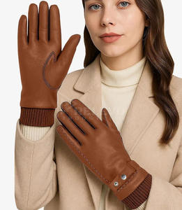 Gants de moto en cuir véritable à écran tactile pour hommes, gants de course en cuir de chèvre perforé pour l'été, logo personnalisé, fabrication en usine - Product Image 1