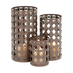 Set of Modern Design Metal Iron Glass Votive <b>Candle</b> Decorative Lantern <b>Candle</b> Holder Jar <b>Black</b> <b>Candle</b> Holder - Product Image 1