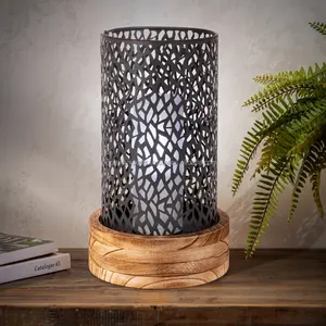Porte-bougie en fer artisanal de qualité supérieure avec impression en relief pour la décoration moderne et minimaliste des hôtels et des maisons, cadeau de Noël - Product Image 1