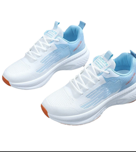 Zapatillas Deportivas de Malla para Mujer, Blancas y Rosas, Transpirables, Ligeras, con Entresuela de EVA y Suela de Goma, para Verano y Fitness - Product Image 5
