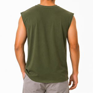 Camiseta sin Mangas Unisex de Algodón Lavado, Diseño Personalizado, para Gimnasio, Culturismo, Ropa Casual de Calle, Transpirable y de Secado Rápido - Product Image 1