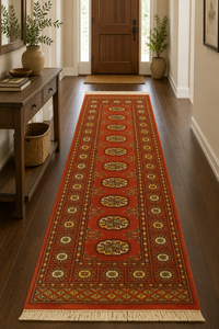 Afghan Wool Rug Traditional Design Artisan Crafted Handmade Carpet Vintage Style Area Rug Home Decor <b>Runner</b> - Product Image 2