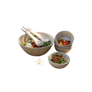 Bol en bambou écologique, bol en bois naturel, vaisselle réutilisable pour salade, riz, soupe, utilisation en cuisine - Product Image 5