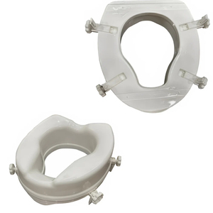 Siège de toilette surélevé en plastique HDPE pour personnes âgées, hauteur 4 pouces - Product Image 4