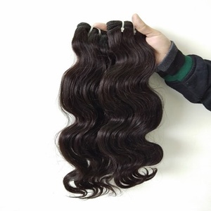 Extensiones de Cabello Humano Remy Vietnamita Sin Procesar 33 #   Cabello Virgen Ondulado de Doble Trama y Doble Capa con Puntas Rectas de Color - Product Image 1