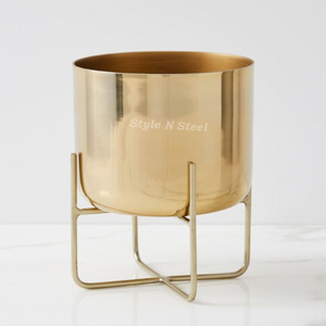 Macetero de Arena de Hierro con Recubrimiento de Polvo, Duradero, Multiusos, para Interiores, con Drenaje, para Decoración del Hogar y Jardín - Product Image 2