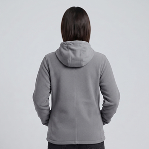 Veste polaire streetwear unisexe zippée, en polaire douce, avec broderie personnalisée - Product Image 4