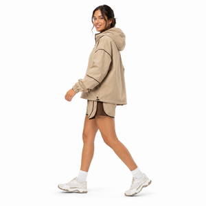 Conjunto de Chaqueta y Pantalones Cortos de Moda Urbana para Mujer al por Mayor, Forro de Malla, Tela Taslan Ligera, Fábrica de Ropa Personalizada - Product Image 4