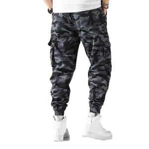 Casual Loose Fit Men <b>Drawstring</b> Cargo Pants Stylish Multi Pocket <b>Trousers</b> For Outdoor And Casual Wear Men Urban Cargo Pants - Product Image 2
