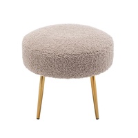 Poufs pouf en métal de Style traditionnel repose-pieds en velours tabouret repose-pieds pour la décoration intérieure bureau pour l'école pour le salon