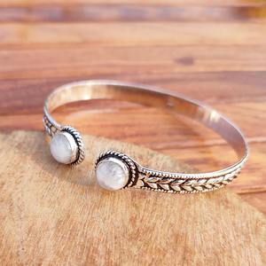 Bracelets en Agate Naturelle Plaqué Argent Laiton – Guérison Spirituelle, Pratique de la Pleine Conscience, Cadeaux Réfléchis Disponibles – Modèle Classique - Product Image 4