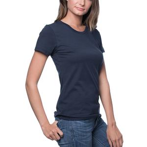 เสื้อยืดลำลองผู้หญิง ระบายอากาศได้ดี เป็นมิตรกับสิ่งแวดล้อม แห้งเร็ว น้ำหนักเบา สีพื้น คุณภาพสูง คอวี แขนสั้น - Product Image 2