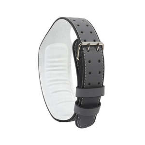 Ceinture de musculation robuste avec logo personnalisé pour soulevé de terre et powerlifting, en néoprène respirant, avec soutien lombaire. - Product Image 4