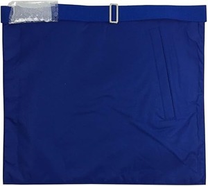 Étui pour tablier souple de maître maçon noir, brodé de la croix et du compas maçonniques + Tablier bleu Loge - Product Image 4